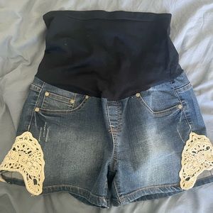Maternity Jean Shorts